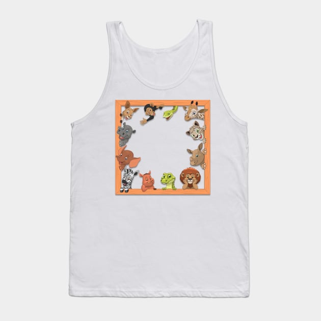 kids animals Tank Top by GAGO5